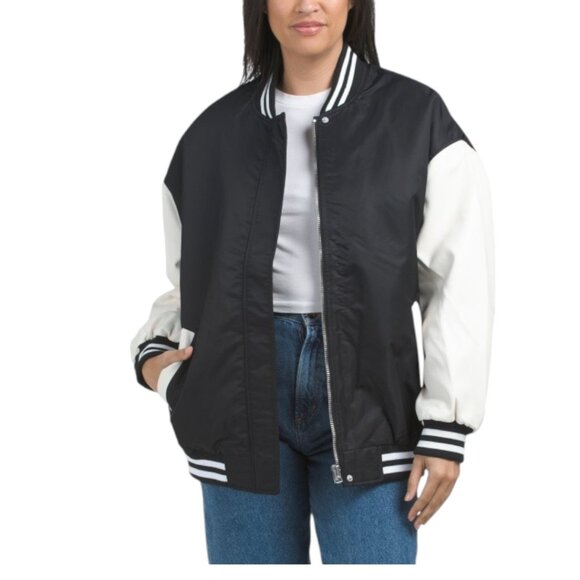 HUDSON Oversized Varsity Jacket - Picture 1 of 3